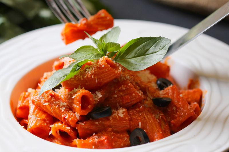 Rigatoni Bolognese slow-cooked meat ragu